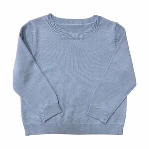 NEW SAGE & LILLY kid's ribbed neck sweater in blue